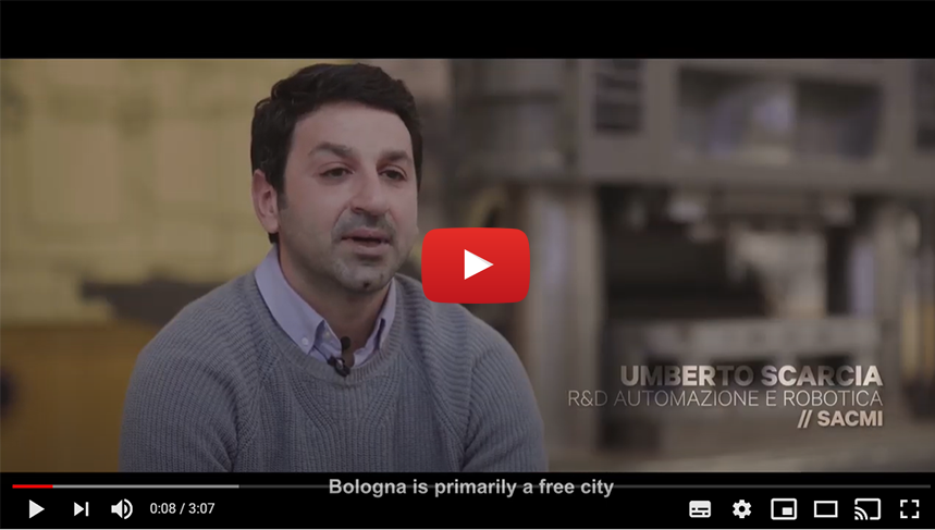 BOLOGNA START PLANNING YOUR FUTURE: Intervista a Umberto Scarcia | R&D Automazione e Robotica | SACMI