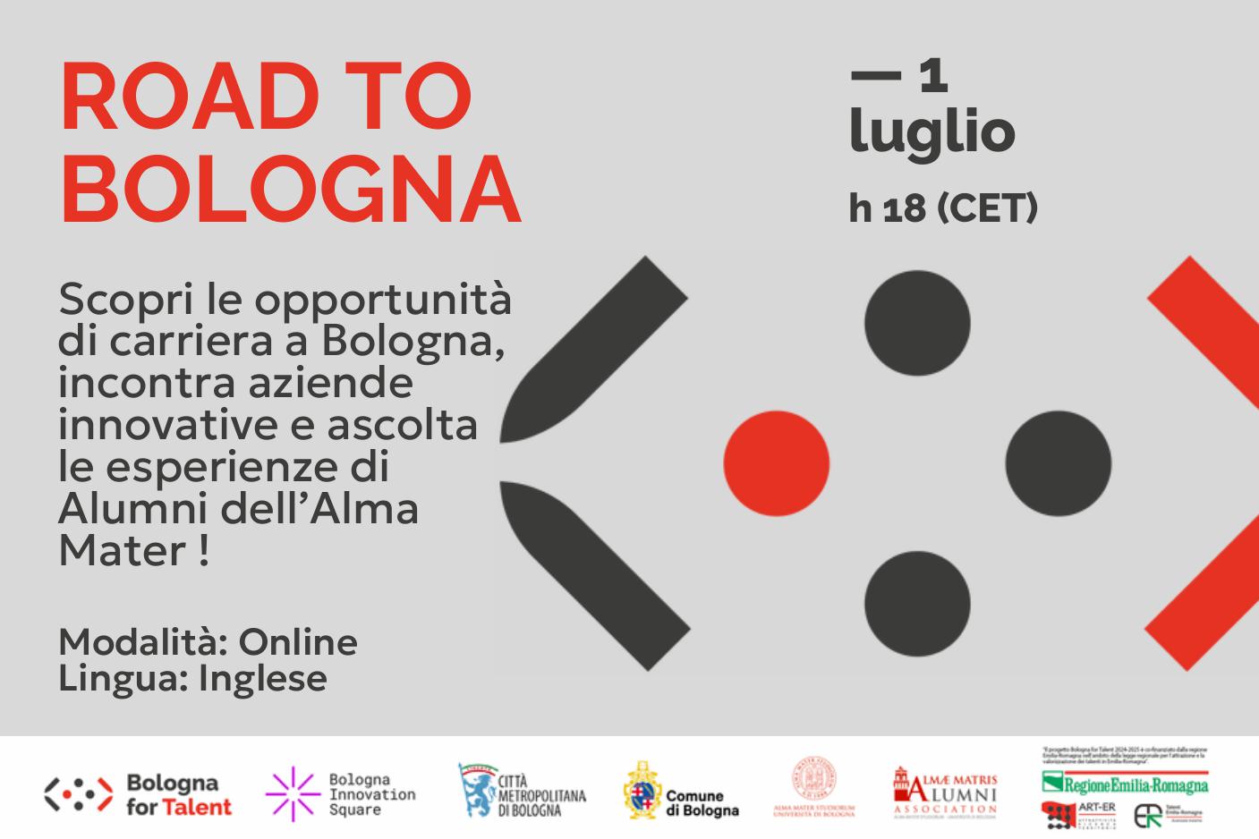 Arriva il webinar "Road to Bologna, leading the way with innovation"